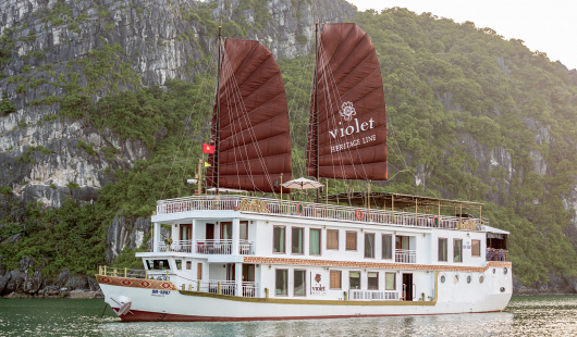 Heritage Line Violet Junk Halong Bay