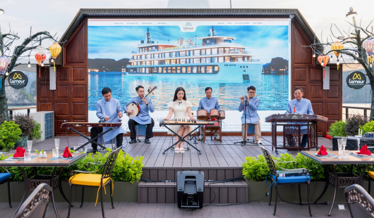 Outdoor stage for event