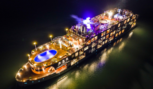 The Cruise Glowing At Night The Cruise Glowing At Night