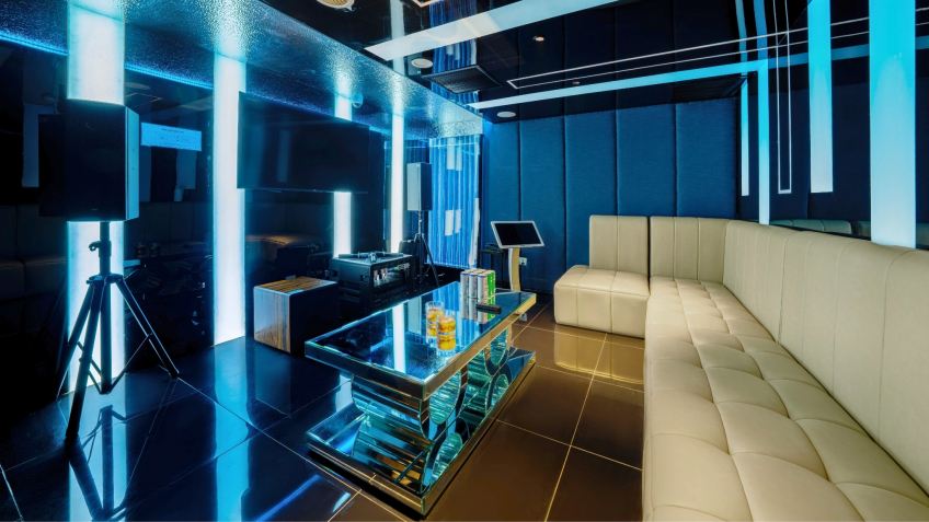 Singing with your friends in Karaoke room