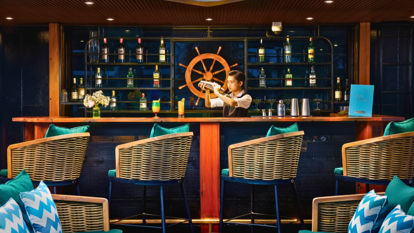 Bar With Variety Of Beverage