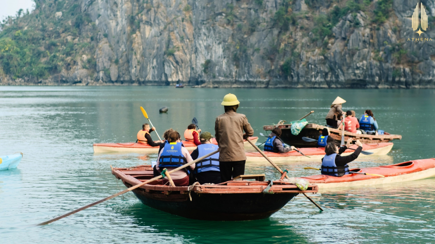 Have a rowing boat trip