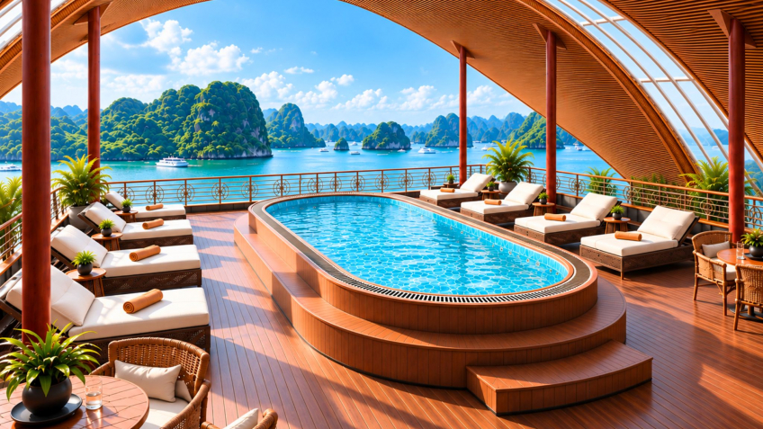Sunny Jacuzzi Pool