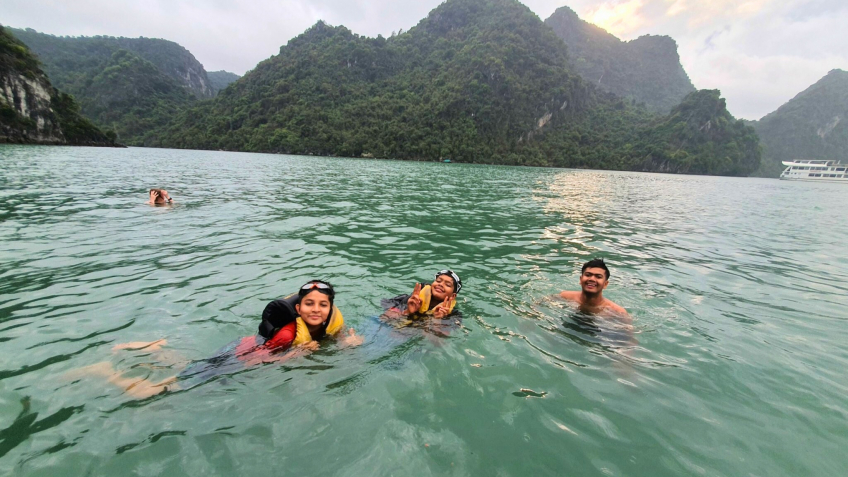 Swin in pristine water