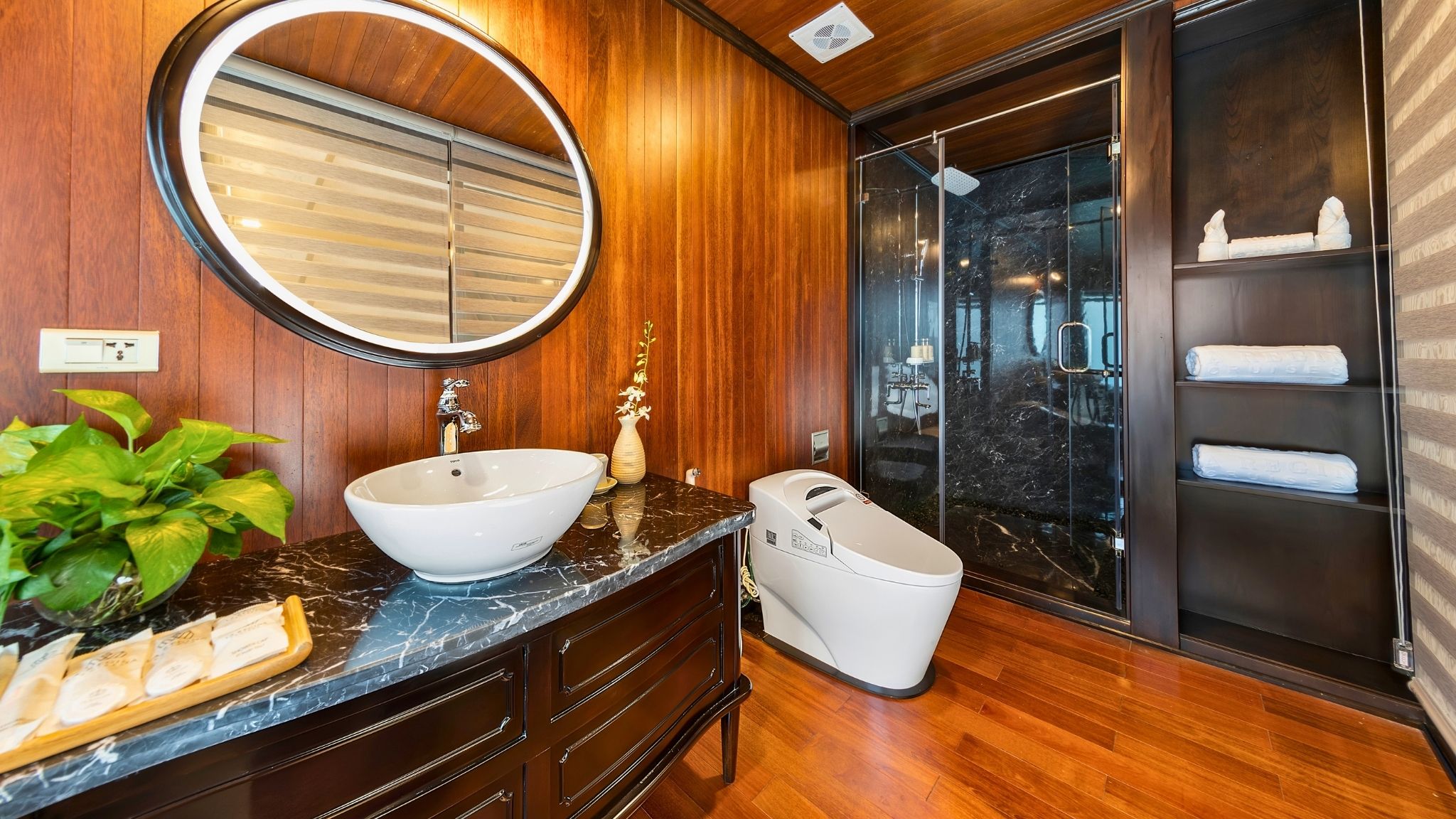 Wooden Bathroom